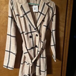 Light belted Pea Coat